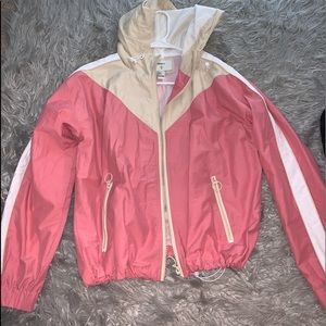 Pink and cream windbreaker !